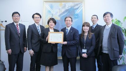 株式会社キタック様へ感謝状を贈呈しました 画像