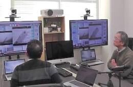 遠隔操作の実証実験の様子