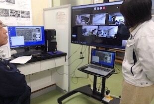 函館高専での打合せ・半遠隔操作の様子2