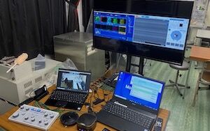 新居浜高専と長岡技科大での接続テストの様子