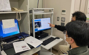 長岡高専と長岡技科大での接続テストの様子