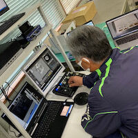 完全遠隔操作の実証実験の様子3