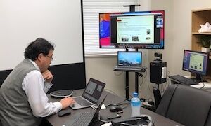 海外大学での講習会の様子1