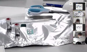 遠隔システムを用いた機器講習2