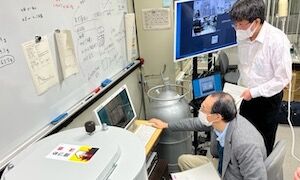 機器の遠隔化と接続テストの様子1