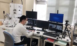 完全遠隔操作の実証実験の様子