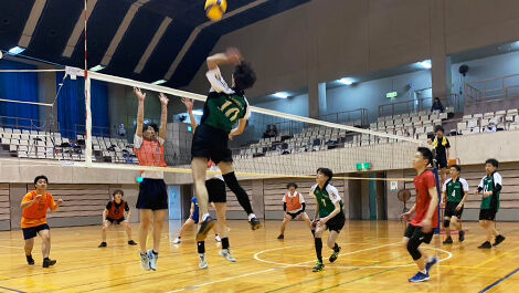 バレーボール部の活動の様子