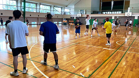 バスケットボール部の活動の様子