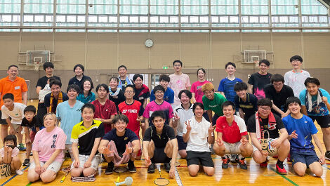 バドミントンサークルの活動の様子