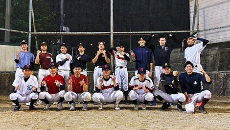 軟式野球部の活動の様子